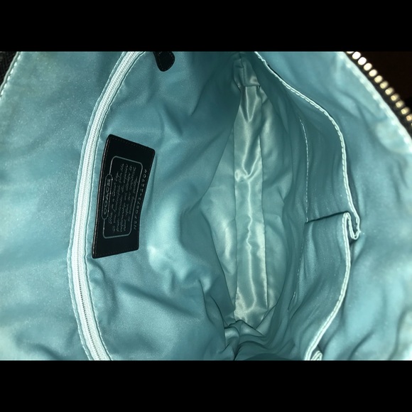 Vintage Coach Black Metallic Lurex Hobo MINT - Picture 4 of 6